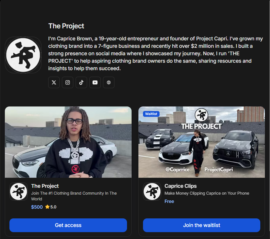 The Project – The #1 Clothing Brand Community In The World